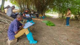 Training on biopesticide production in Yangambi, DRC