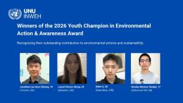 Winners of the 2026 Youth Champion in Environmental Action & Awareness Award