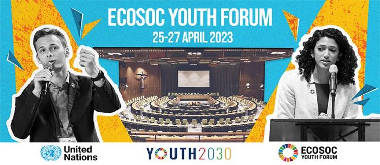 2023 ECOSOC Youth Forum Banner Image