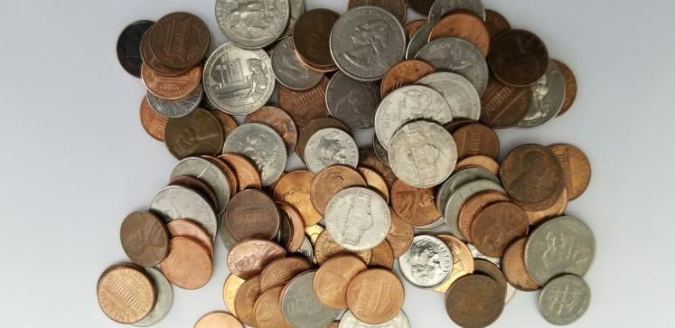 Assorted coins
