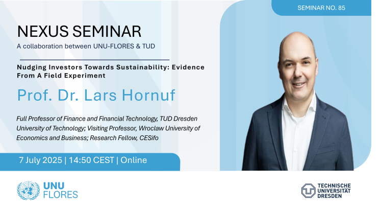 Nexus Seminar 85 Prof. Hornuf UNU-FLORES