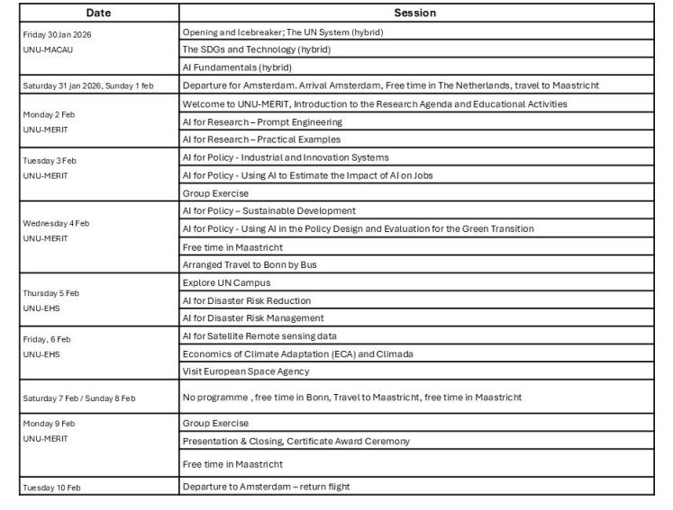 timetable 