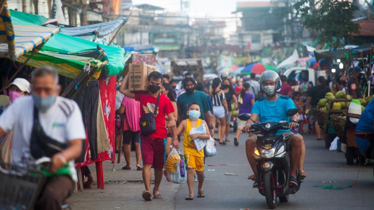 Street market in Cebu City, Philippines