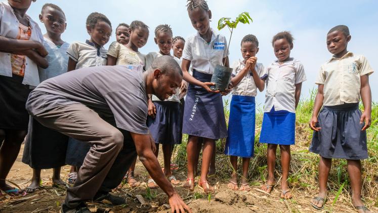 School awareness campaign on forest preservation in Yangambi DRC