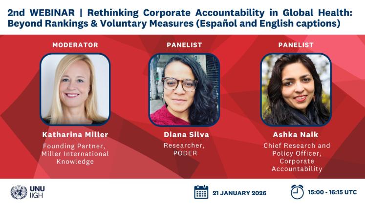 2nd WEBINAR | Rethinking Corporate Accountability in Global Health: Beyond Rankings & Voluntary Measures