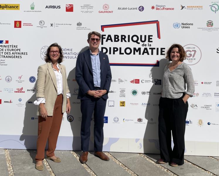 The round table speakers at Fabrique de la diplomatie