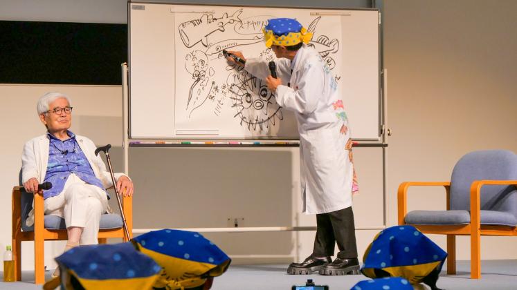 Event with Sakana-kun and Dr. Yoro UNU-IAS