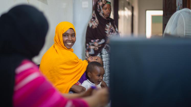 Iftin Musa, an Ethiopian migrant, sits in the registry office inside of the IOM-funded Migrant Response Center in Hargeisa, Somaliland, on 7 June 2021.