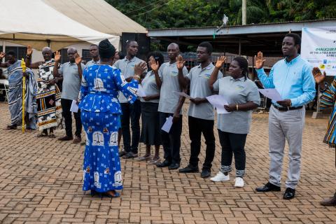 Swearing in of newly formed CREMA leaders 