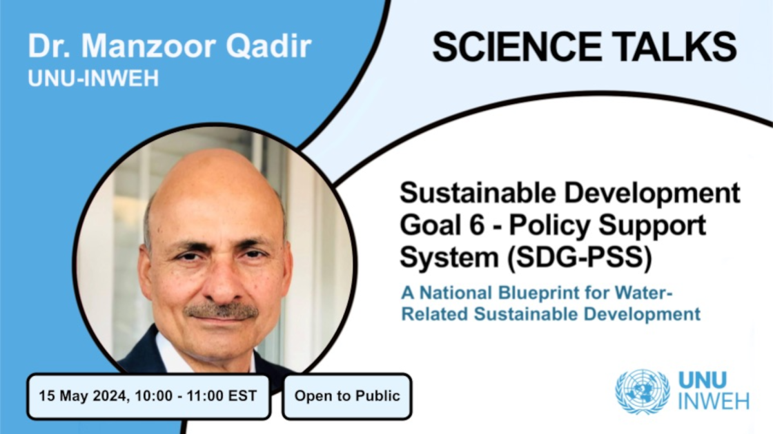 SCIENCE TALKS: Sustainable Development Goal 6 - Policy Support System ...