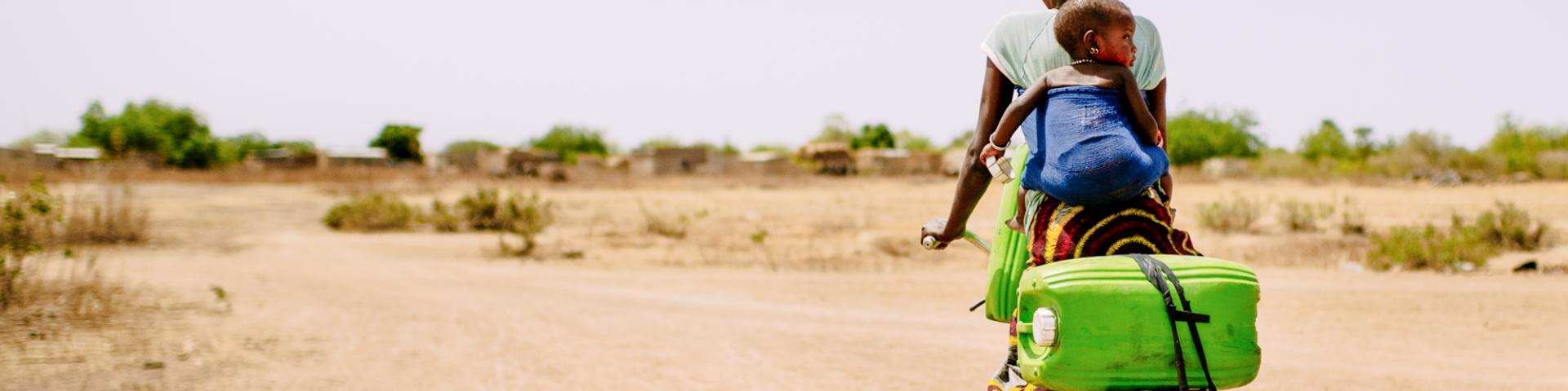 Collecting water in Burkina Faso
