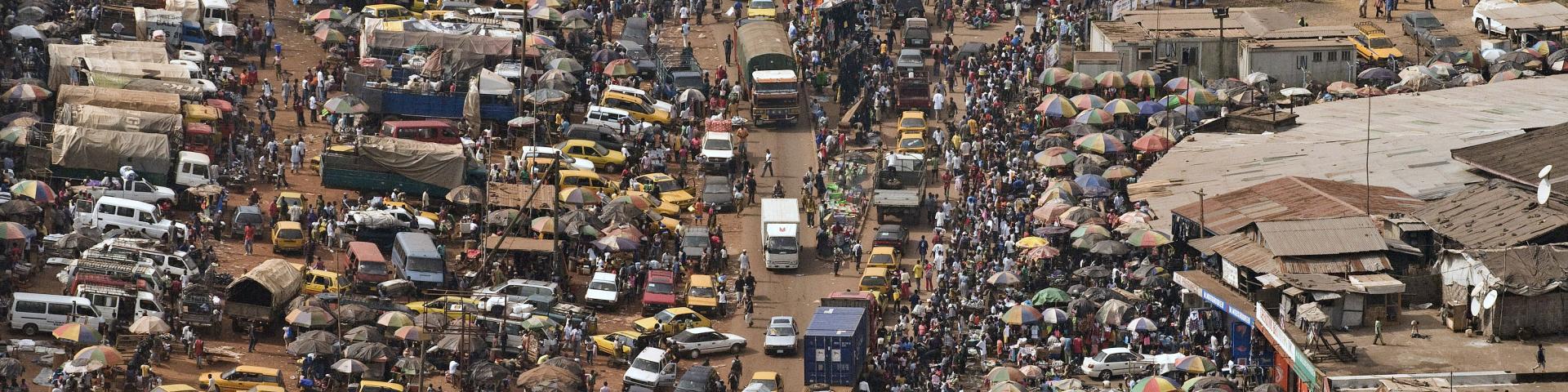 Aerial view of Monrovia
