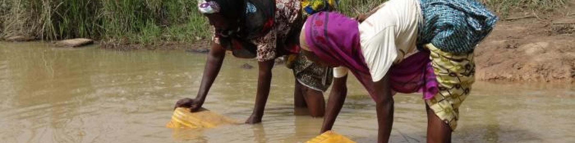 Women fetching water