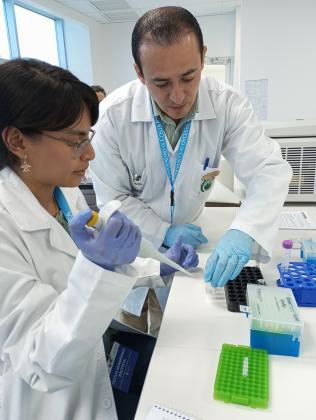 Dr chinchilla guides student of the single cell course